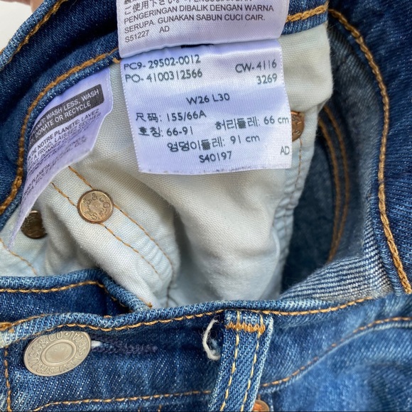 Levi's 501 Distressed Jeans Size 26x30 - Picture 6 of 9